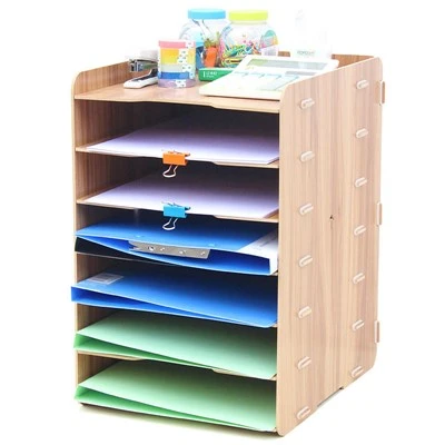 Drewniany organizator dokumentów