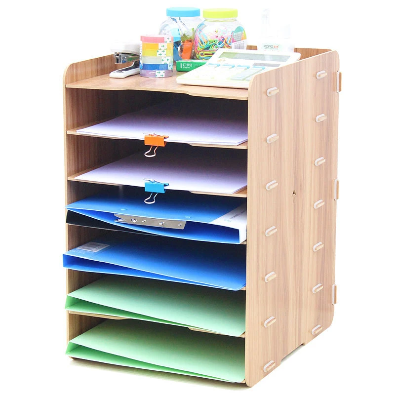 Drewniany organizator dokumentów
